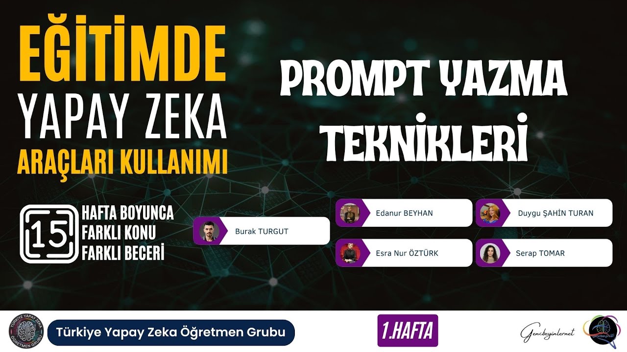 15 Haftalık Yapay Zekâ Eğitim Programı 