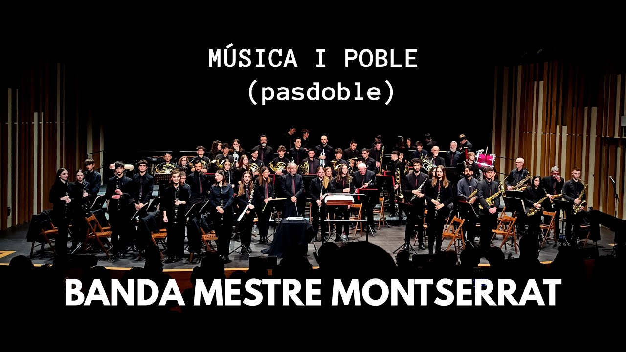 MÚSICA I POBLE (pasdoble) - BANDA MESTRE MONTSERRAT - CONCERT FESTA MAJOR D'HIVERN 14 Gener 2024