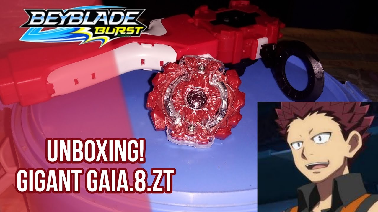 Unboxing do Gigant Gaia. 8.Zt(Réplica) beyblade burst! finalmente o meu primeiro beyblade  burst!!!