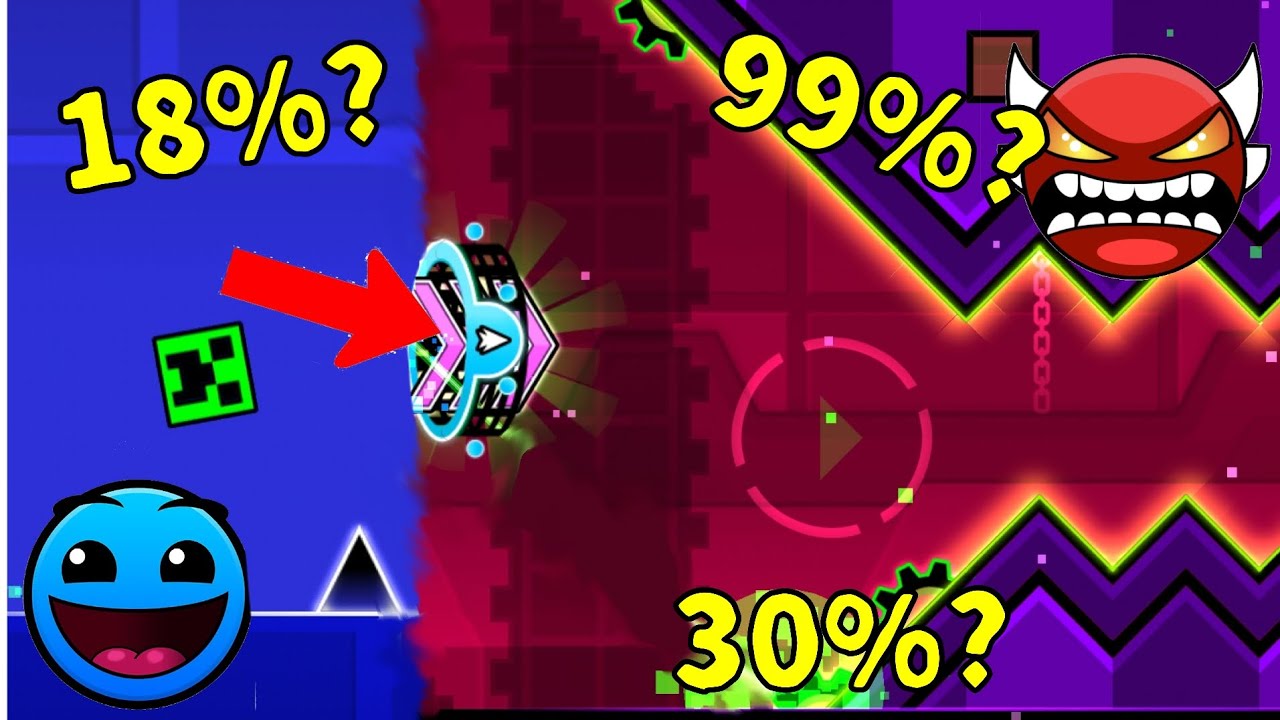 Yritin päästä KAIKKI levelit yhdellä yrityksellä mutta.... Geometry Dash Suomi 