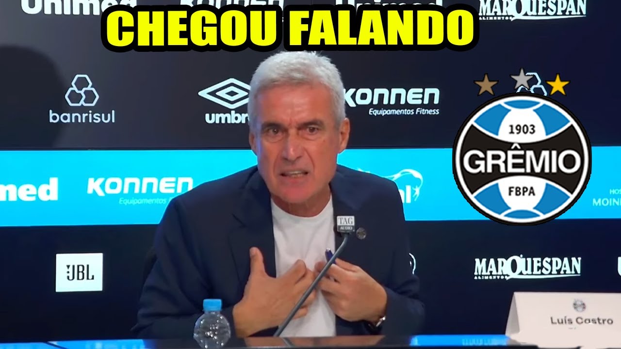 Apresentação Luis Castro no Grêmio