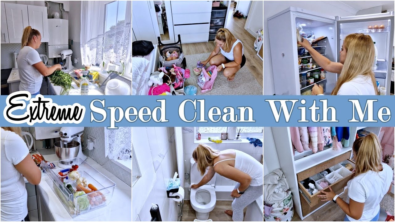 ЭКСТРЕМАЛЬНАЯ СКОРОСТЬ УБОРКИ СО МНОЙ / Clean With Me