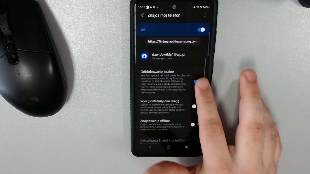 Funkcja Znajdź Mój Telefon + kopia zapasowa w chmurze SAMSUNG GALAXY S20 FE 5G