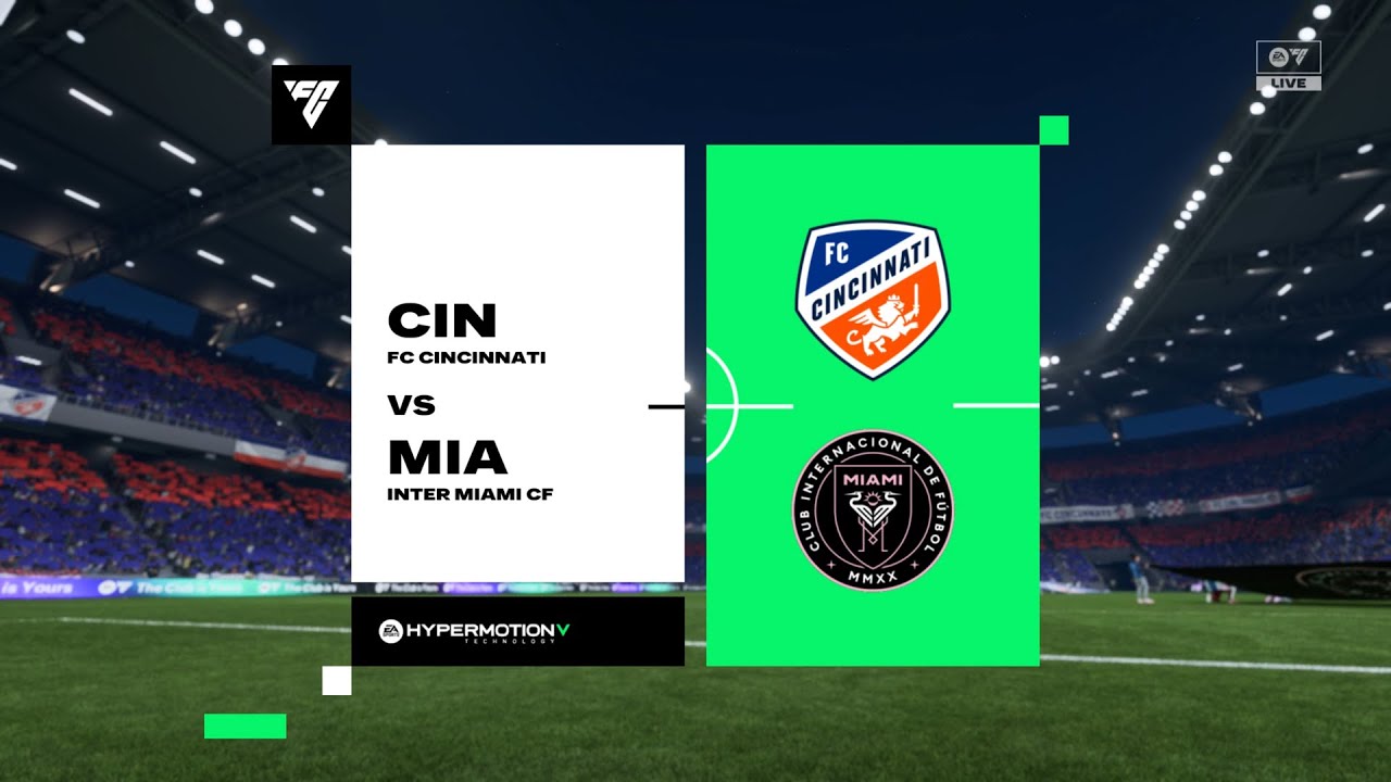 EA FC 26 | ФК Цинциннати против Интер Майами | Регулярный сезон | Сезон MLS 2025 с Интер Майами