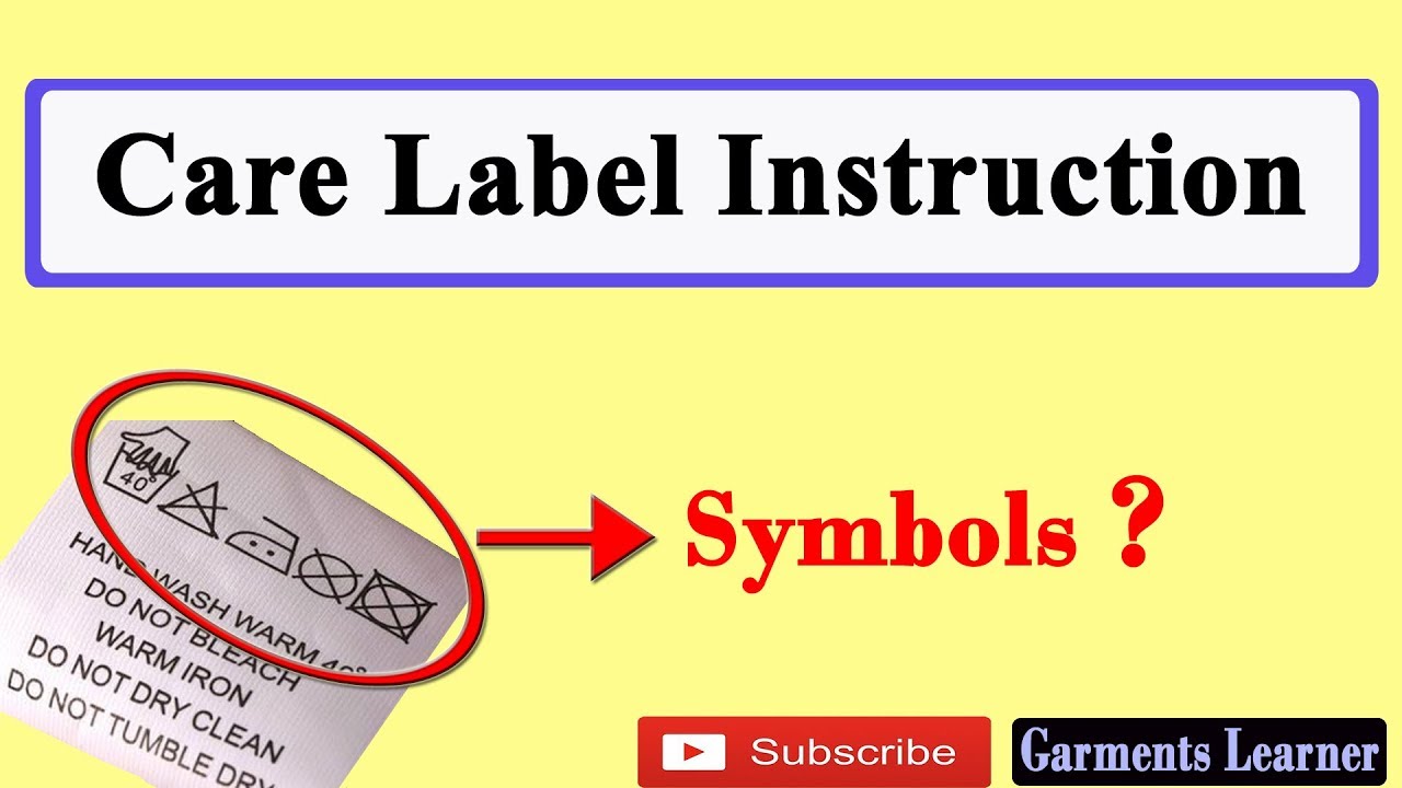 Care label instruction || Laundry Symbols || Care Label Symbol || Basic Laundry Symbols