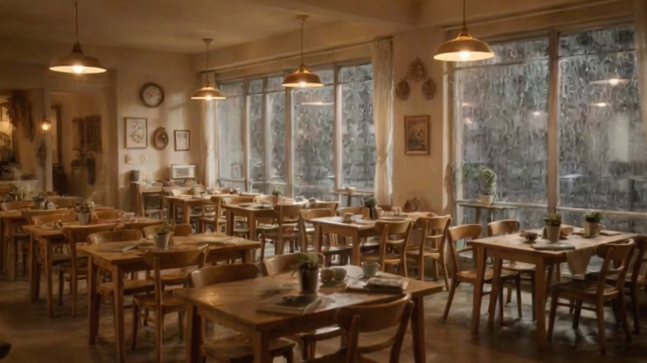 Rainy Café Morning ☕ Soft Jazz & Cozy Window Ambience for Relaxing