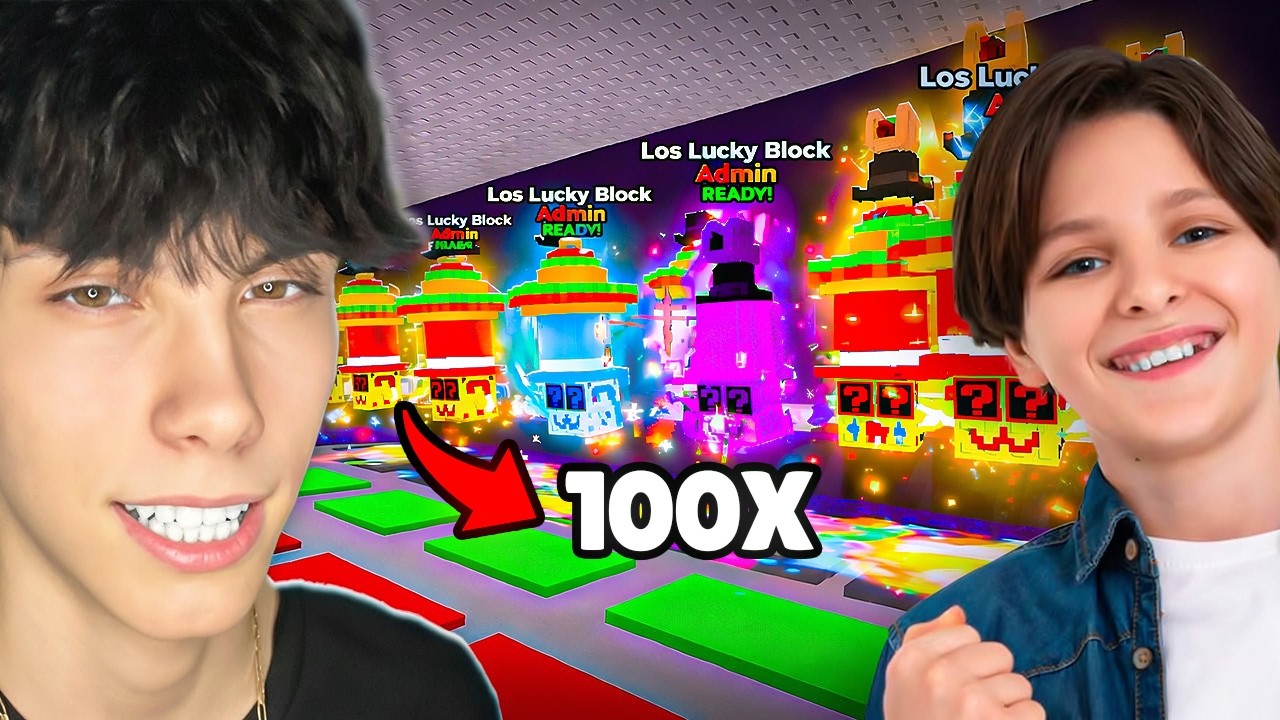Un Abonat De 10 ANI Deschide 100 De Lucky Block-uri Pe Steal A Brainrot...😱