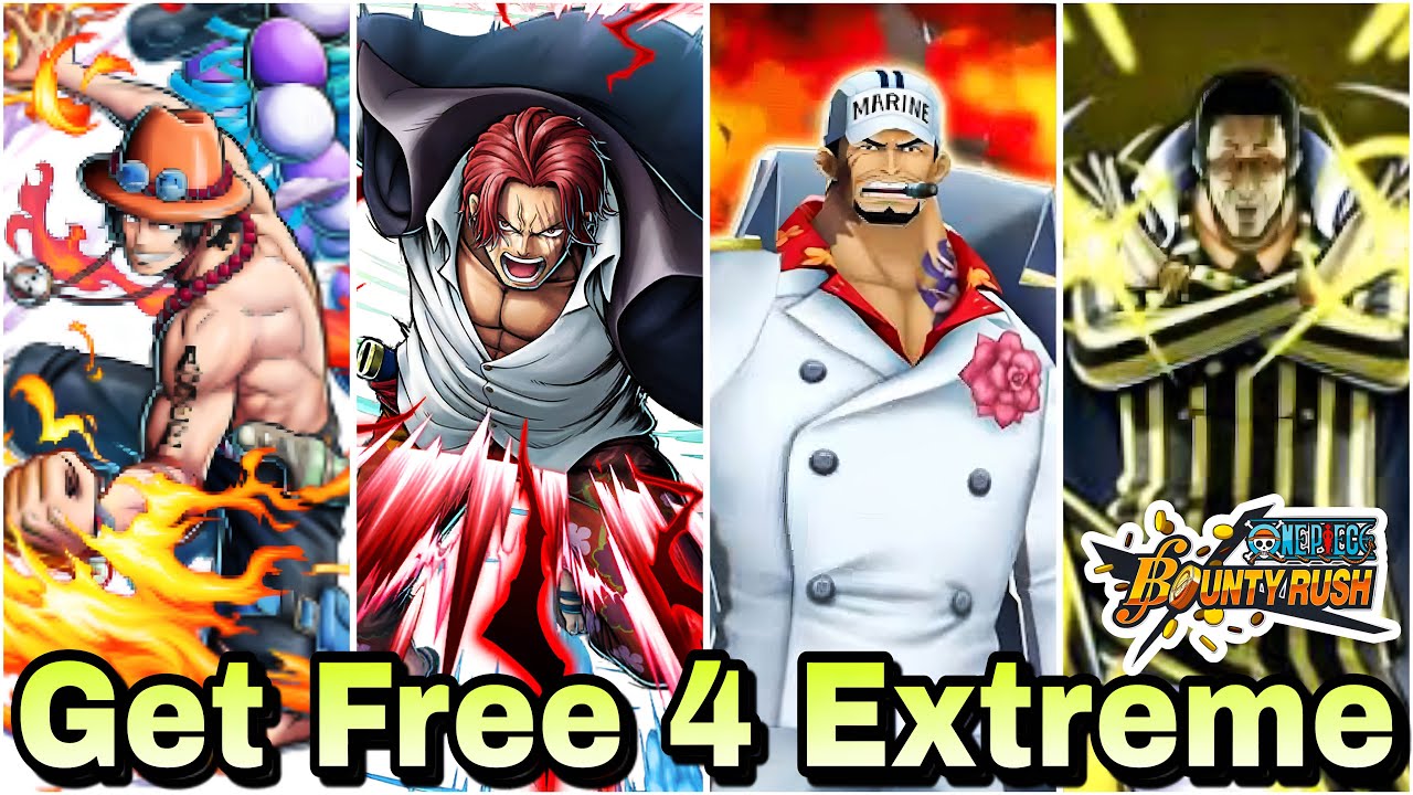 How To Get Free 4 Extreme Legendary Characters In One Piece Bounty Rush...