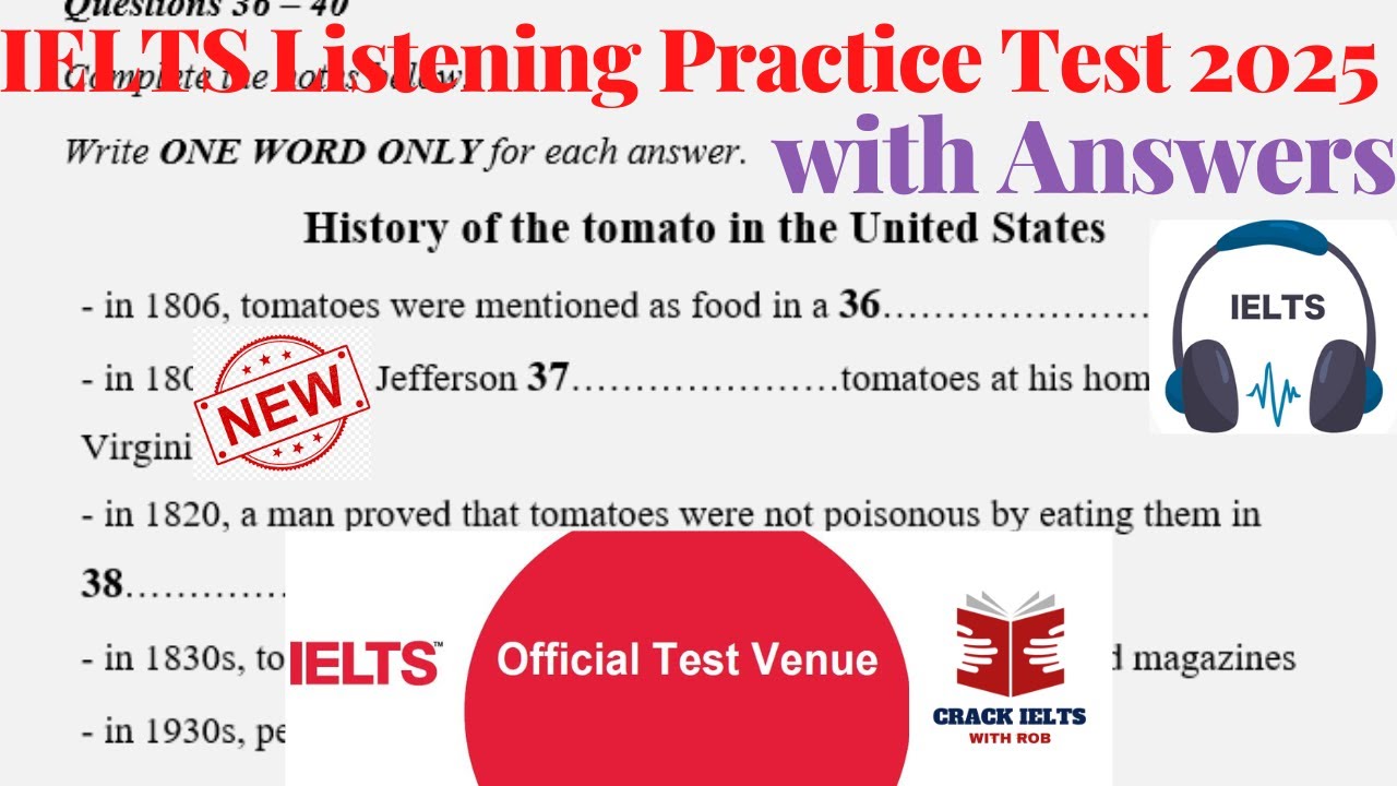 Фактический тест IELTS Listening 2025 с ответами | Экзамен за ноябрь