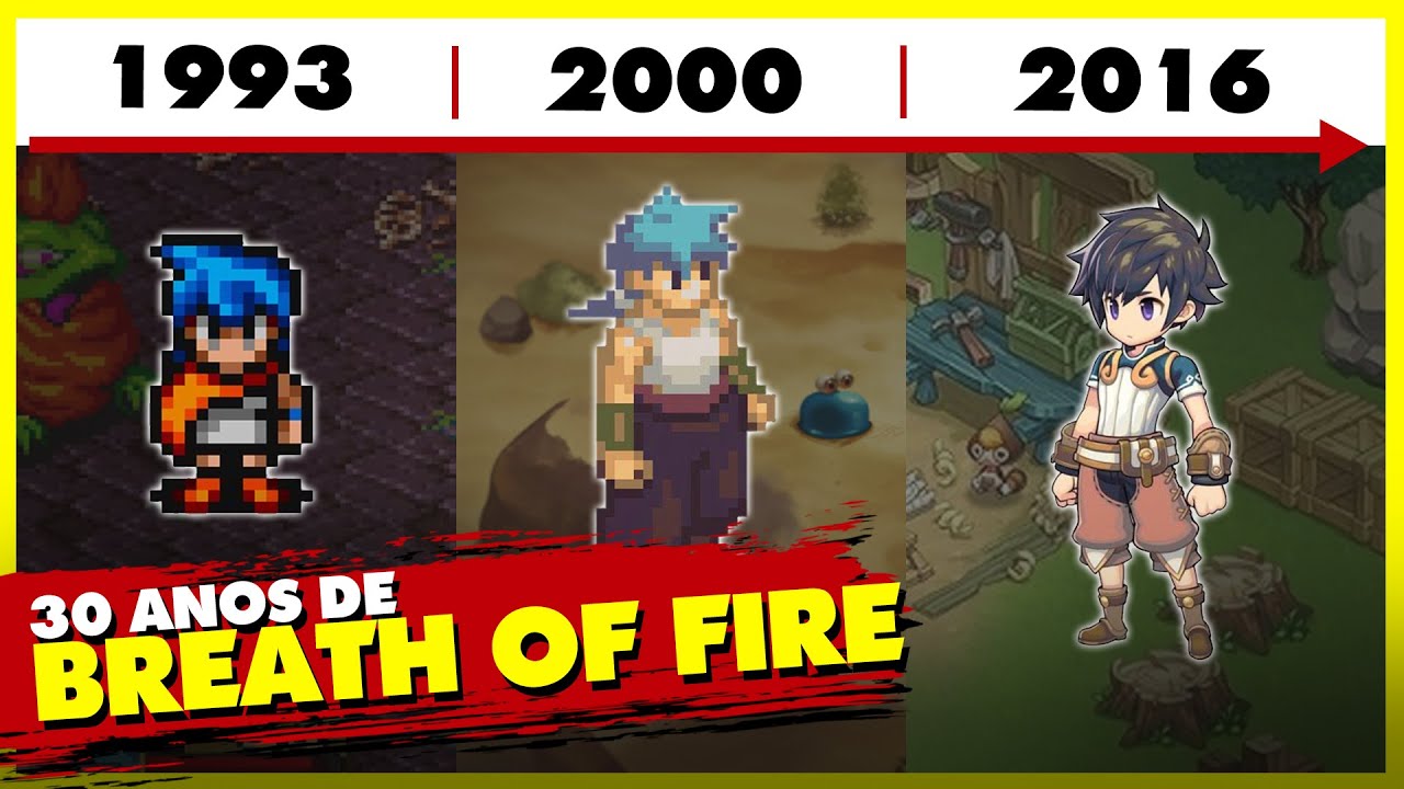 A EVOLUÇÃO DE BREATH OF FIRE! 30 ANOS DO CLÁSSICO RPG!