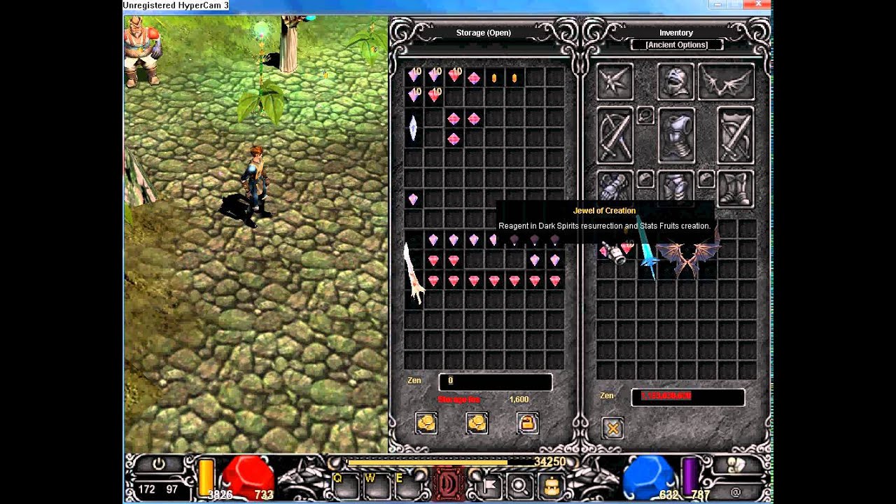 Mu online how to create wings 1, 2 and 3 lvl