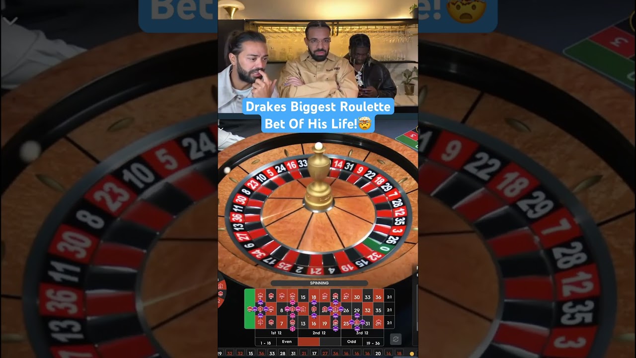 Drakes Biggest Roulette Bet Of His Life! 