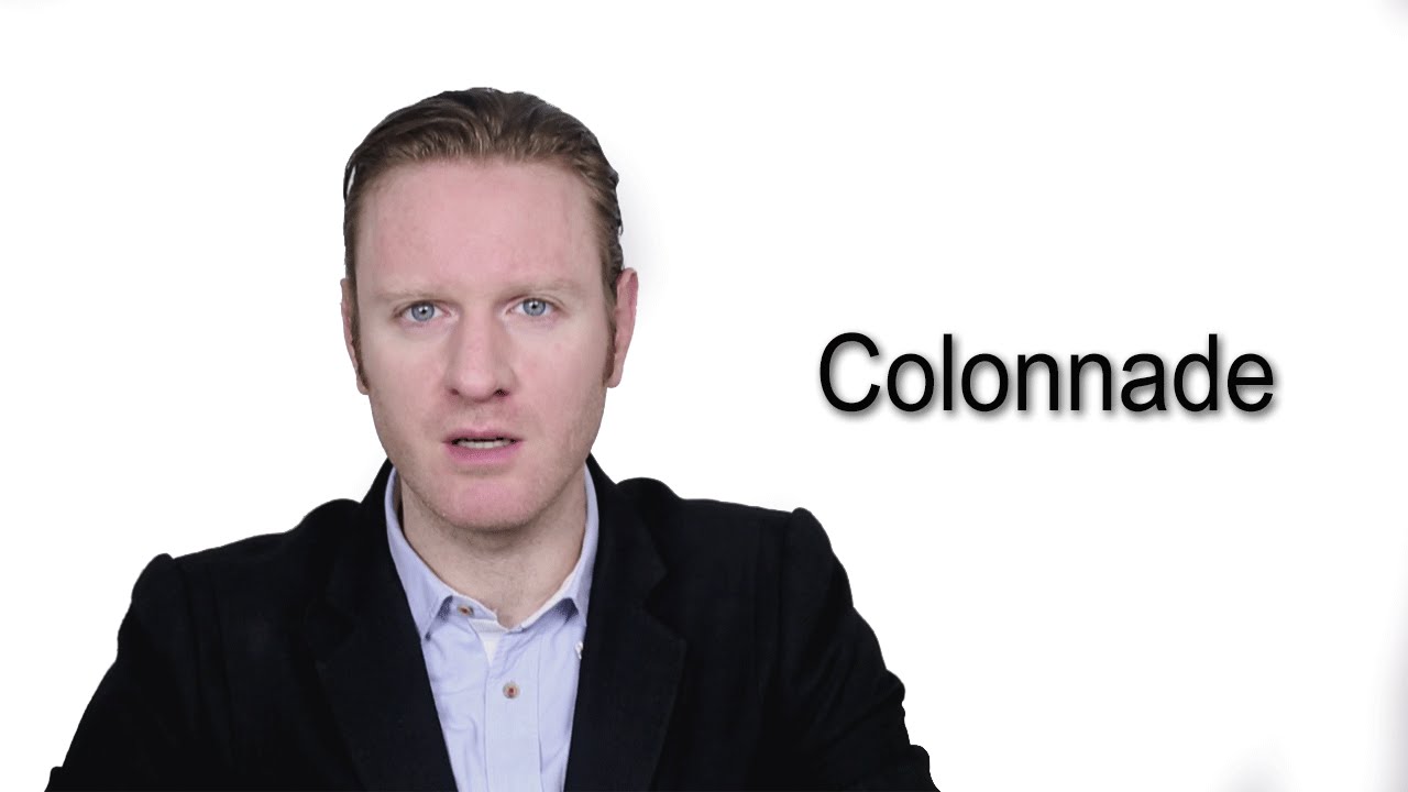 Colonnade - Meaning | Pronunciation || Word Wor(l)d - Audio Video Dictionary