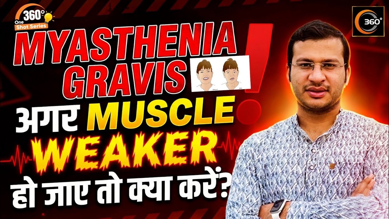 Tensilon Test in Myasthenia Gravis | 360° One Shot Series 🔥| Siddharth Sandu Sir