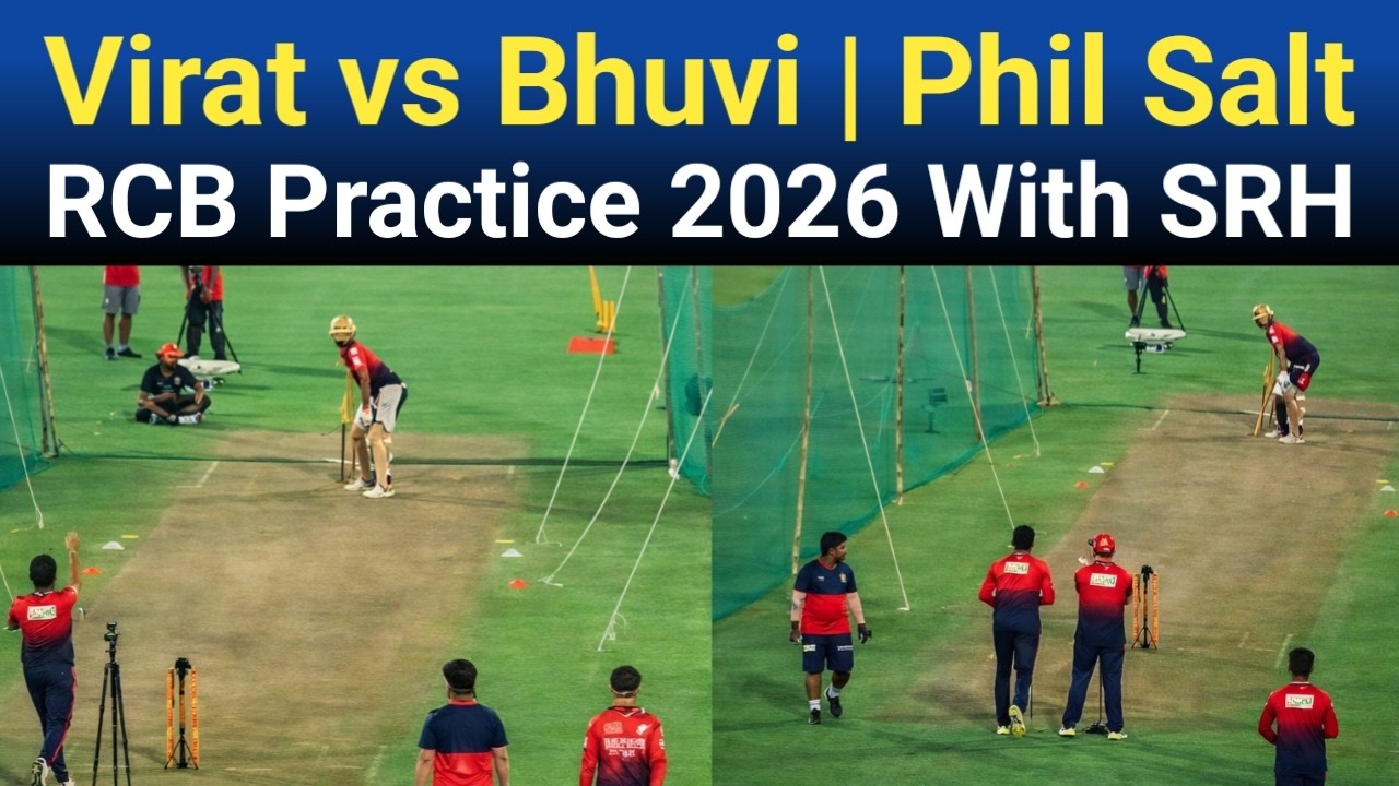 Virat vs Bhuvi, Phil Salt In RCB Practice Along SRH | Royal Challengers Bangaluru Practice Session