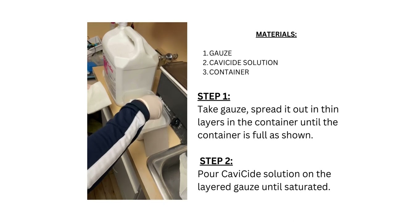 How to make Cavi Wipes (used for cleaning opretaries)