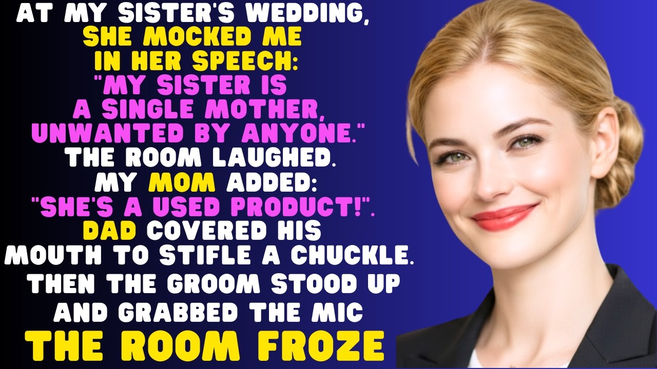 When my sister called me 'unwanted' at her wedding, my parents covered their mouths, laughing.