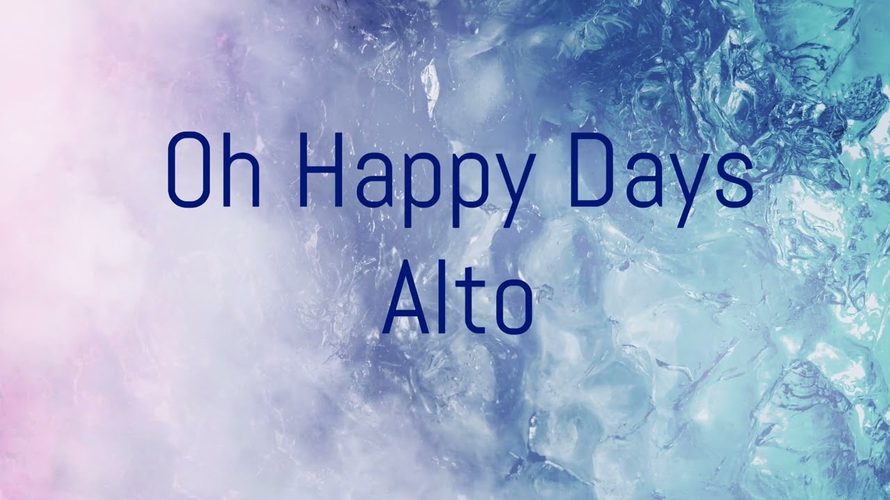 Oh happy days - Edwin Hawkins Singers (alto)