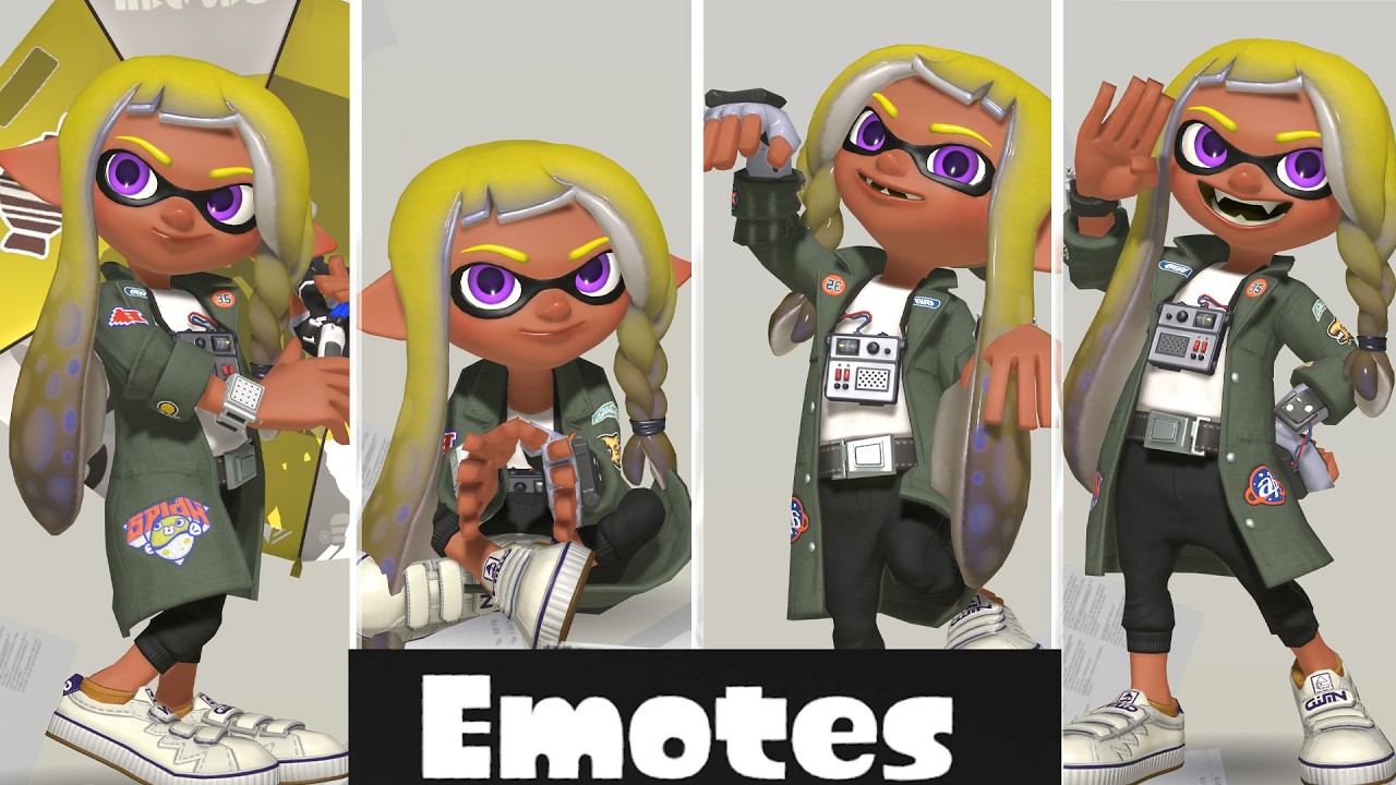 Every Single Splatoon 3 Emote - ALL 52 Emotes! (2024)