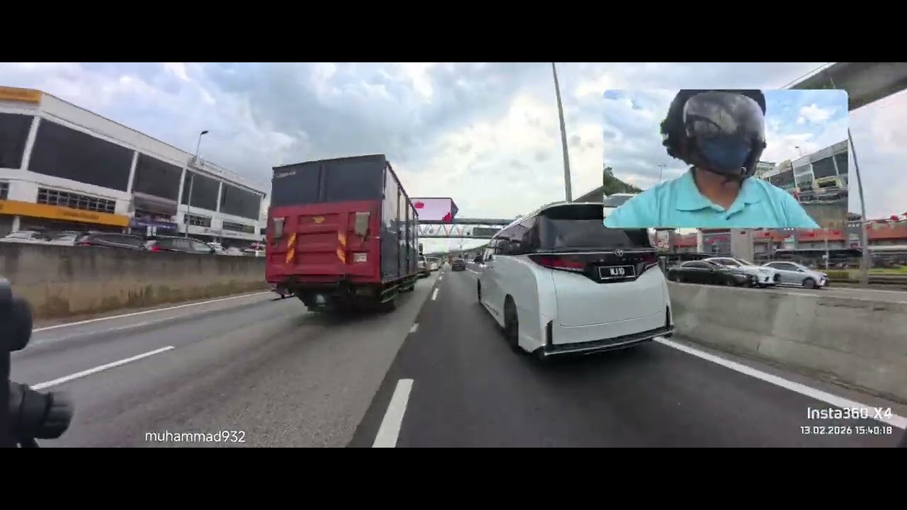 Insta360 X4 | Honda Vario 160 | 13/02/2026 #2 | Ke Cyberjaya