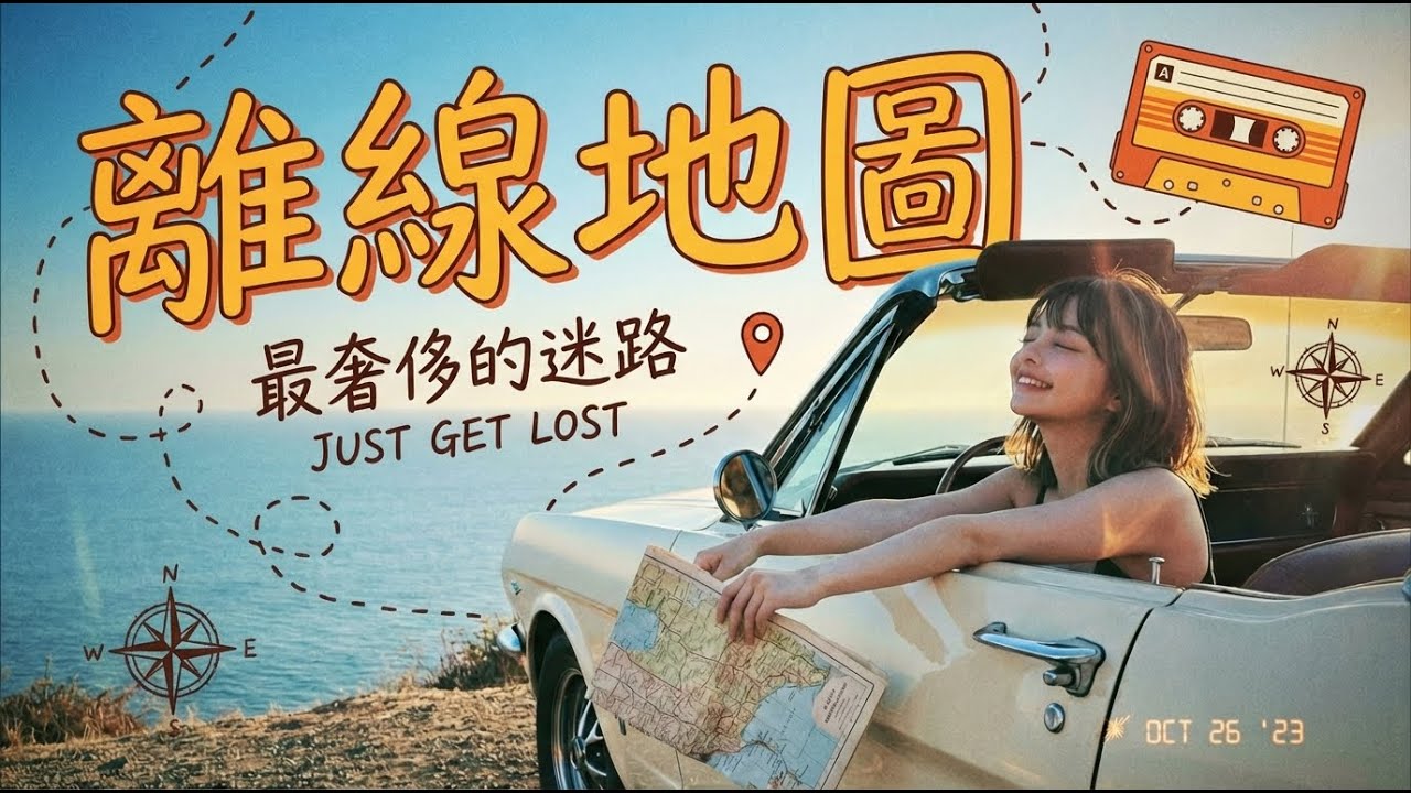 《離線地圖》迷路是種奢侈，世界最美的不在手機裡｜慵懶治癒系Lo-fi｜Aria艾莉亞｜Official Lyric Audio