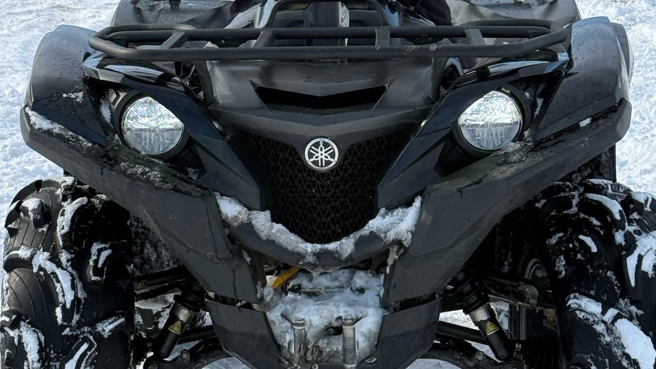Yamaha grizzly 700 покатушки по снігу