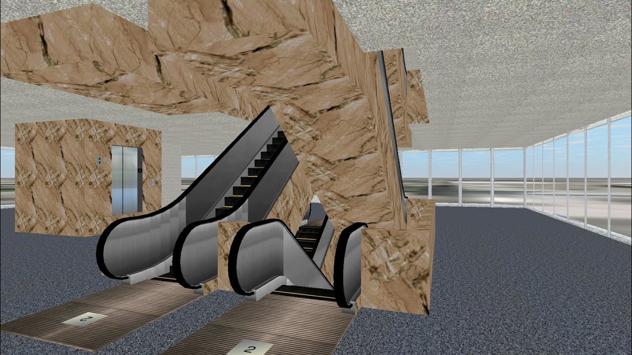 Skyscraper: Many, Many, Many Escalators! Oh, and a lift as well! XD