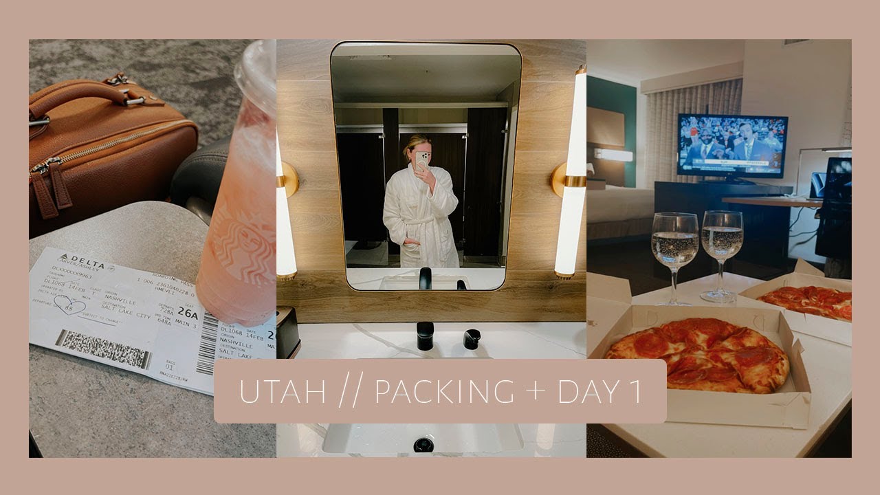 UTAH PACKING + DAY 1 // pack with me for salt lake city + celebrating valentines day in utah // 2023