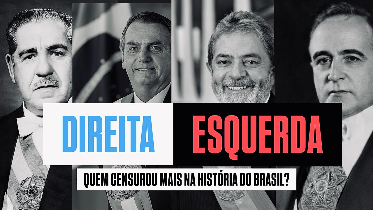 DIREITA E ESQUERDA - QUEM CENSUROU MAIS NA HISTÓRIA DO BRASIL?