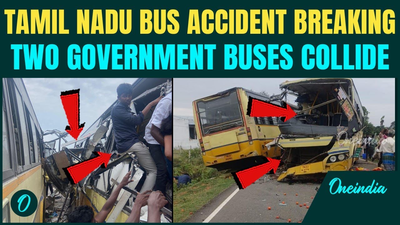 TAMIL NADU BUS ACCIDENT BREAKING: 10 Dead, 20 Injured After Two Buses COLLIDE Head-On in Sivaganga