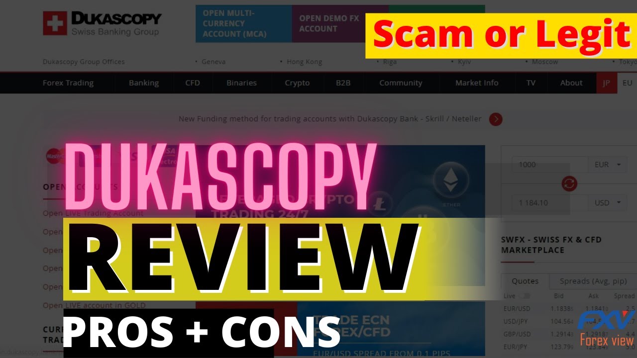 Dukascopy Review 2026 , User Ratings, Bonus, Demo & More