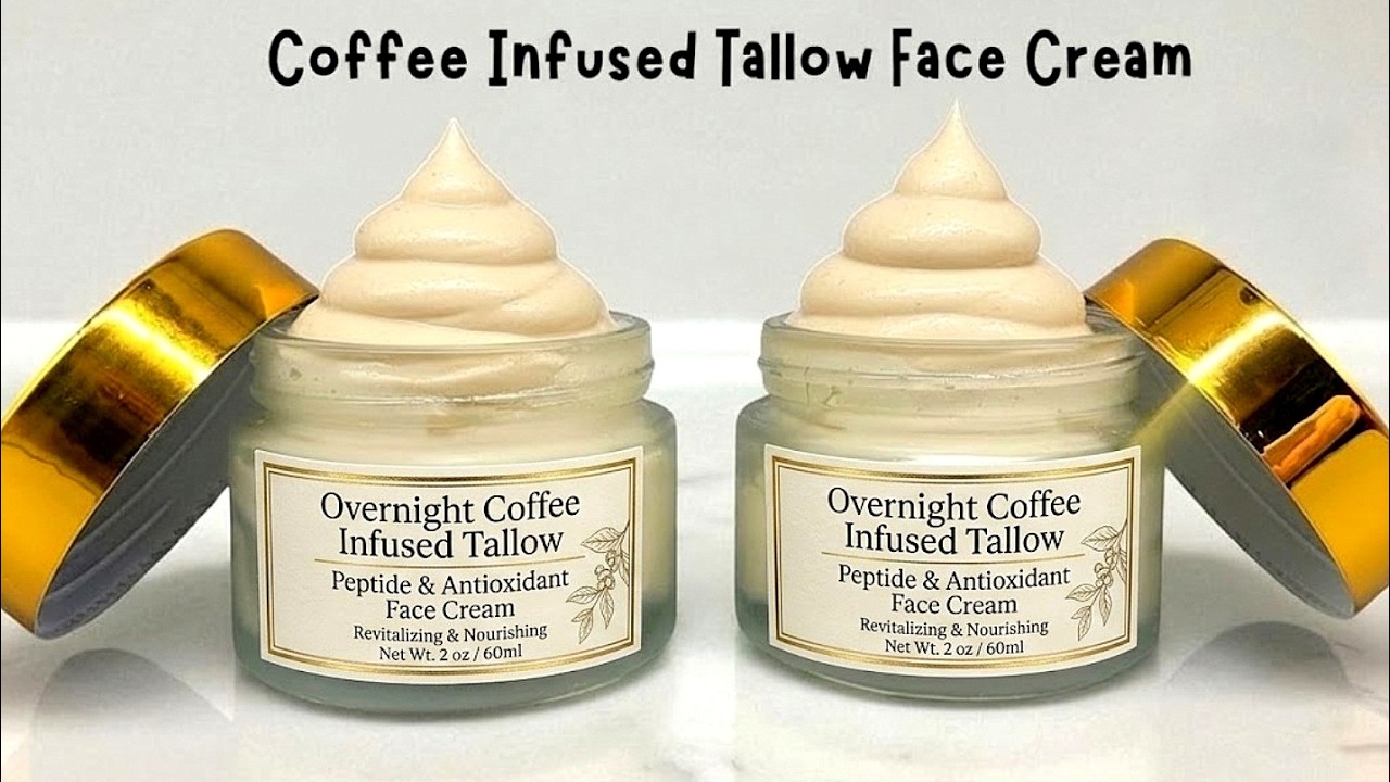 Overnight Coffee Infused Tallow Peptide & Antioxidant Face Cream