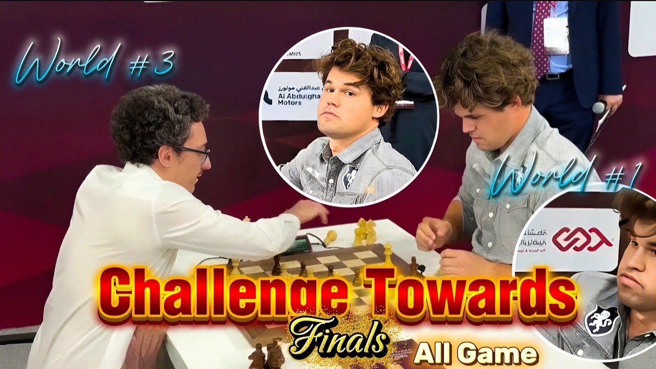 Challenge Towards Final || Magnus Carlsen VS Fabiano Caruana || World Blitz Championships Qatar 2025