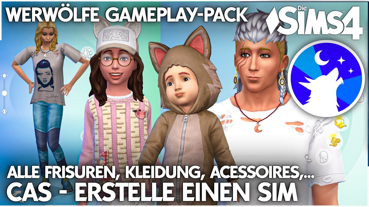 Alle Erstelle einen Sim (CAS) Inhalte im Die Sims 4 Werwölfe Gameplay-Pack 🐺 Preview Special