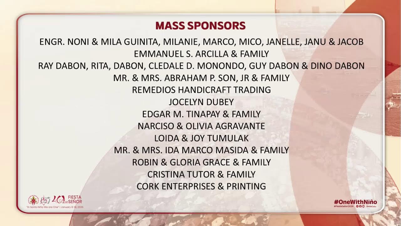 Eighth Day of Novena Mass January 15, 2026 | 5:00 AM Mass