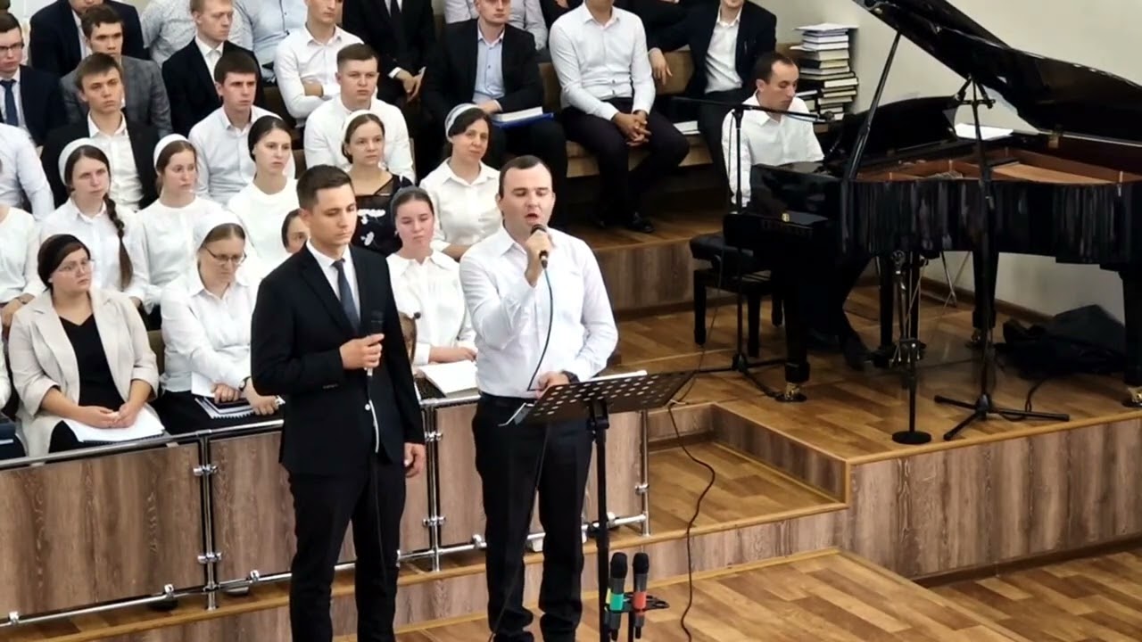 Ноги Господа меряли версты • пение • курсы регентов МХО • Сергей Камышин, Даниил Маяков