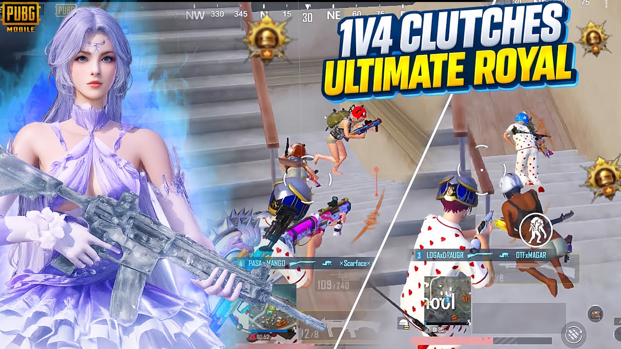 1v4 INSANE CLUTCHES 😱 IN ULTIMATE ROYAL 
