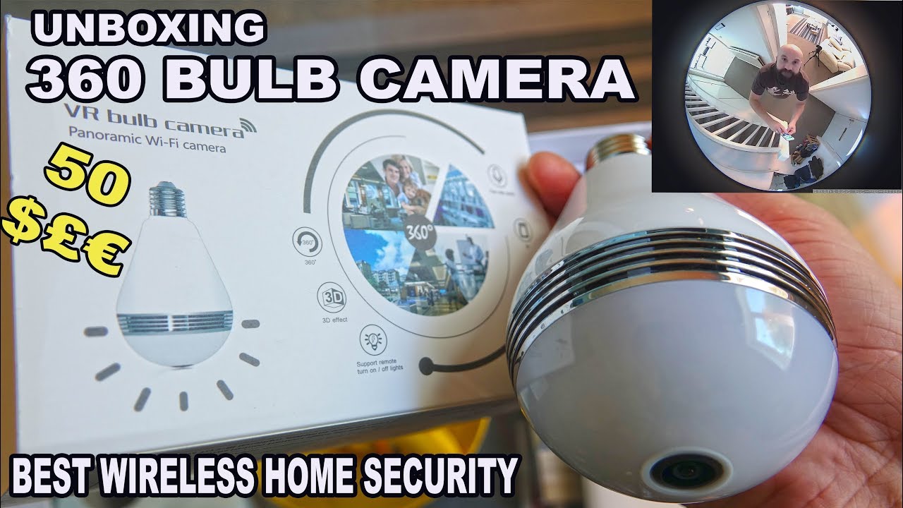 UNBOXING BULB CAMERA - 360 MOTION WIFI BULB SECURITY CAM
