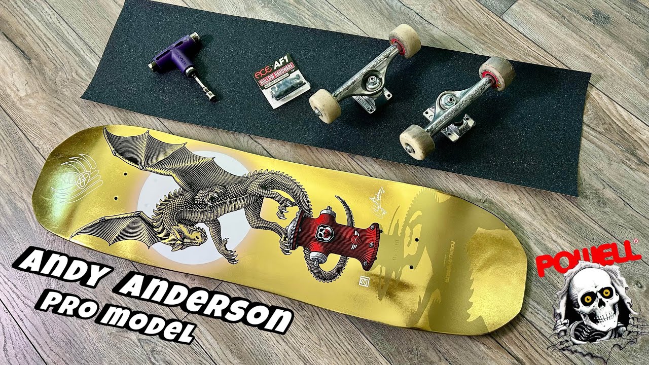 Новая комплектация скейтборда: дека Andy Anderson Hydrant Flight от Powell Peralta.