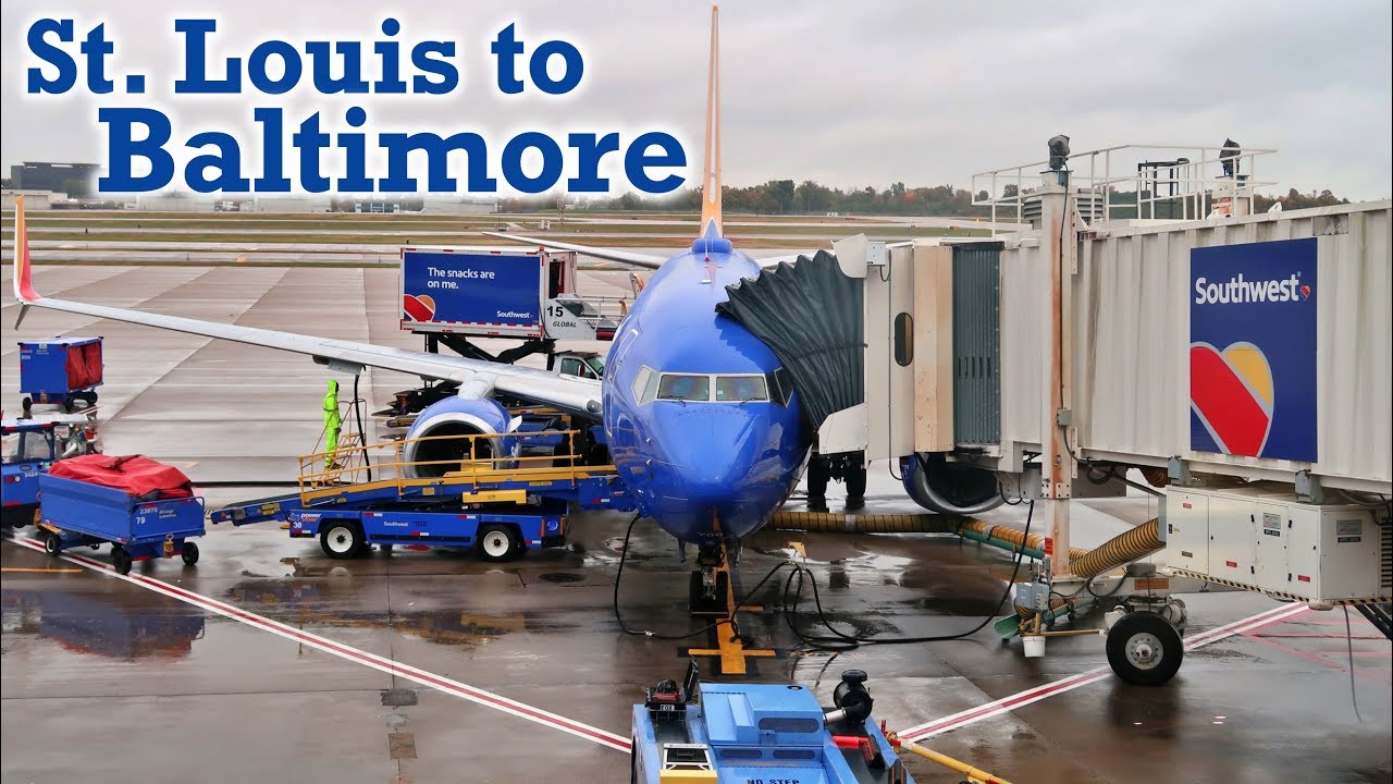 Full Flight: Southwest Airlines B737-700 St. Louis to Baltimore (STL-BWI)
