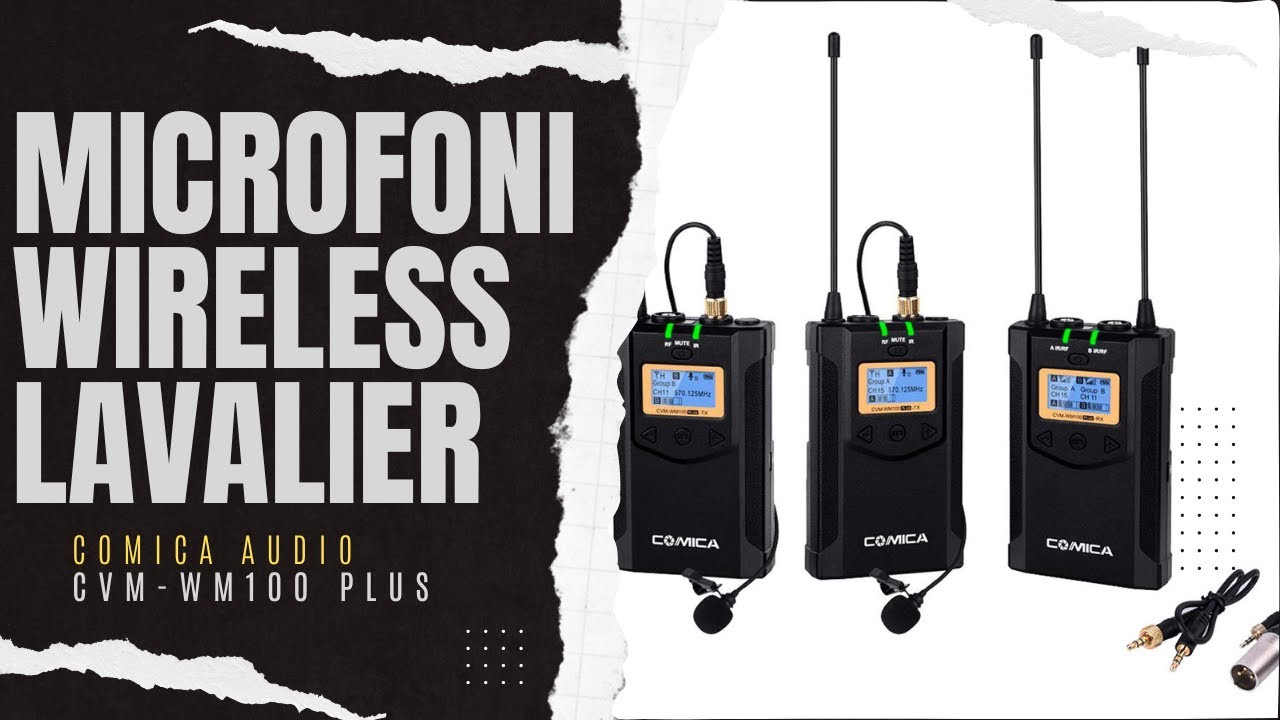 Microfoni wireless lavalier - Tutorial e test audio Comica Audio CVM-WM100 PLUS