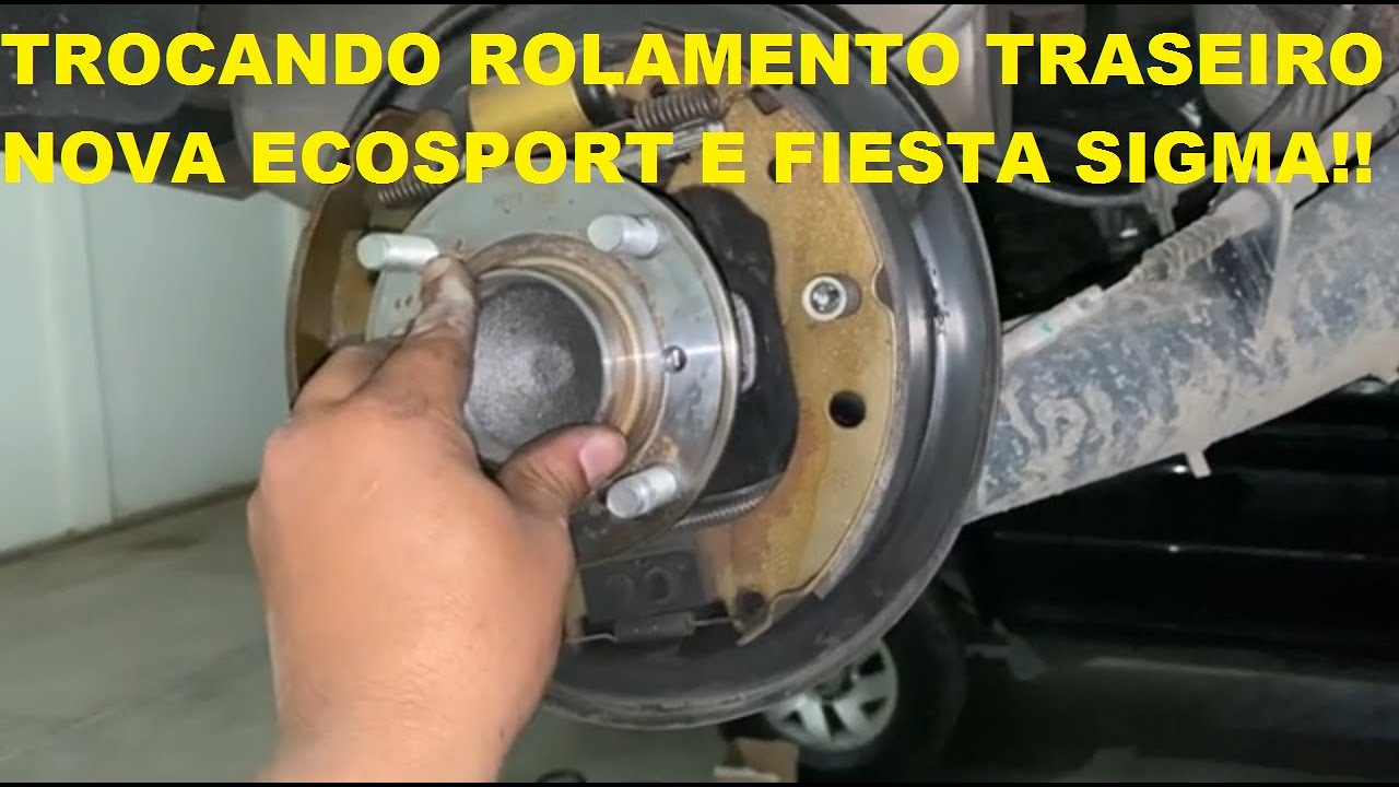 COMO TROCAR CUBO ROLAMENTO TRASEIRO NEW NOVA ECOSPORT FIESTA 1.6 16V 1.5 16V/VEJA PASSO A PASSO!!