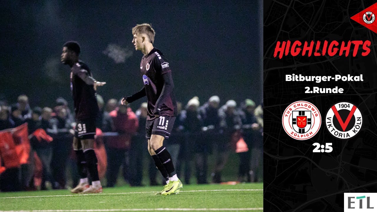 Siegreicher Pokal-Fight | Highlights | TuS Chlodwig Zülpich vs Viktoria Köln | 2. Runde FVM-Pokal