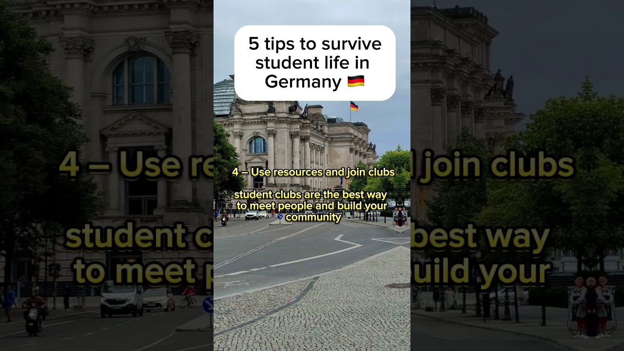 Top 5 Tips to Survive German Student Life 🇩🇪 | Study in Germany#shorts