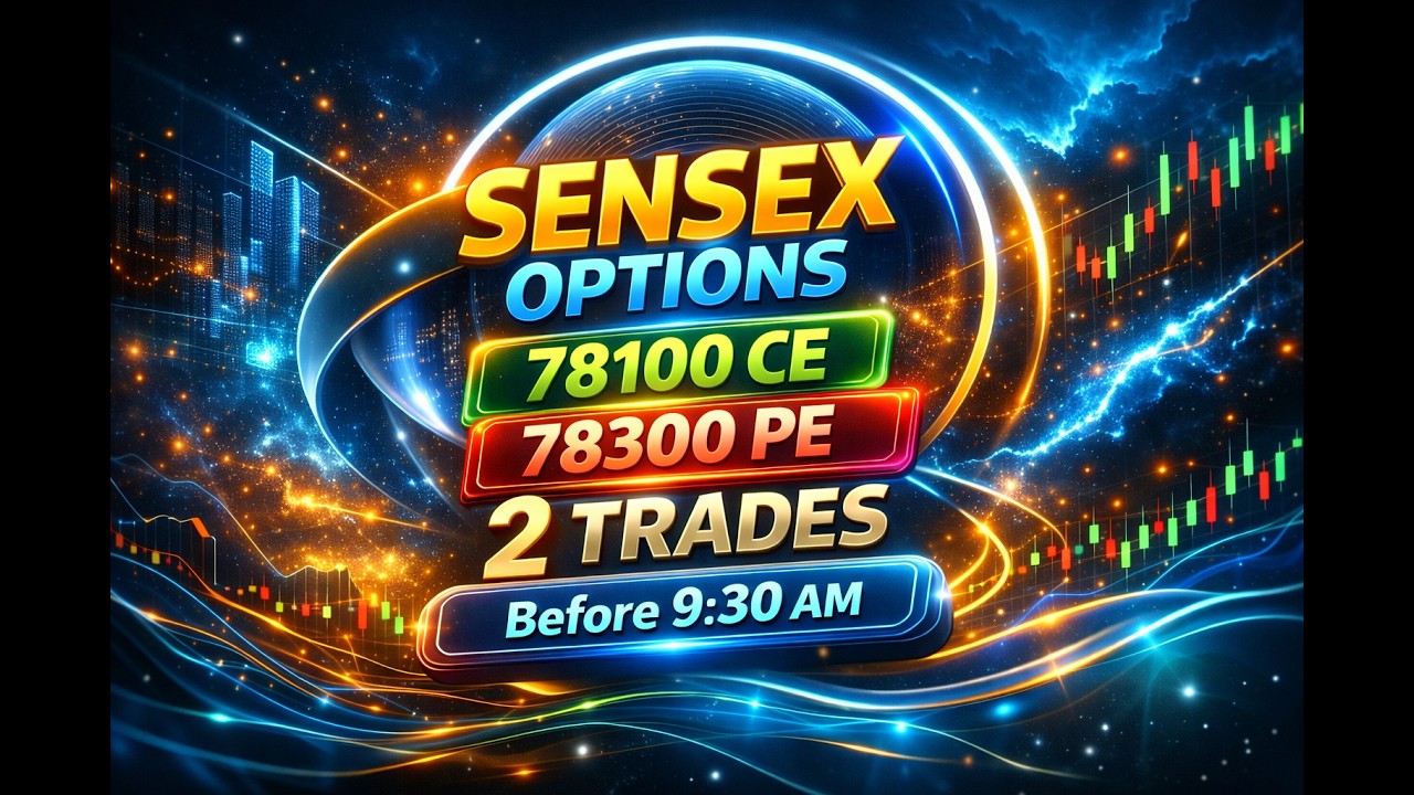Options Trading 78100 CE &78300 PE | 9:30க்கு முன் 2 Trades எப்படி? candle movement எப்படி Learning