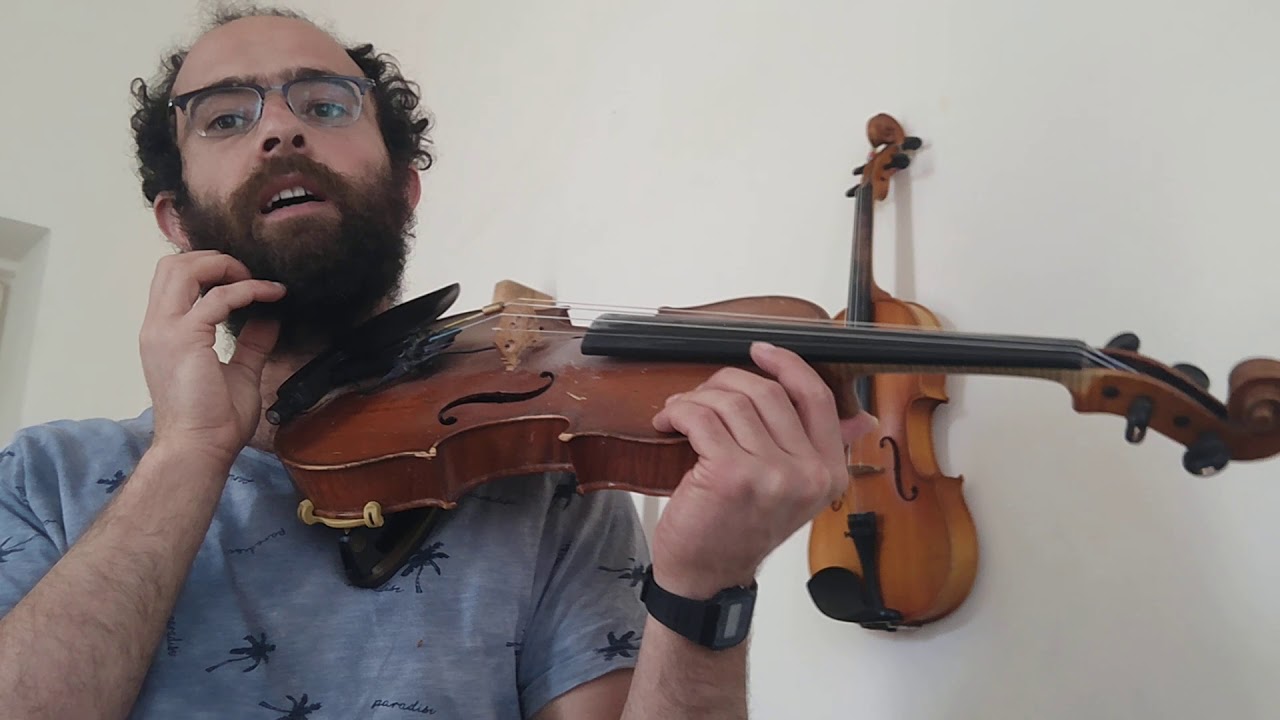 שיעור כינור 1 - החזקת הכינור