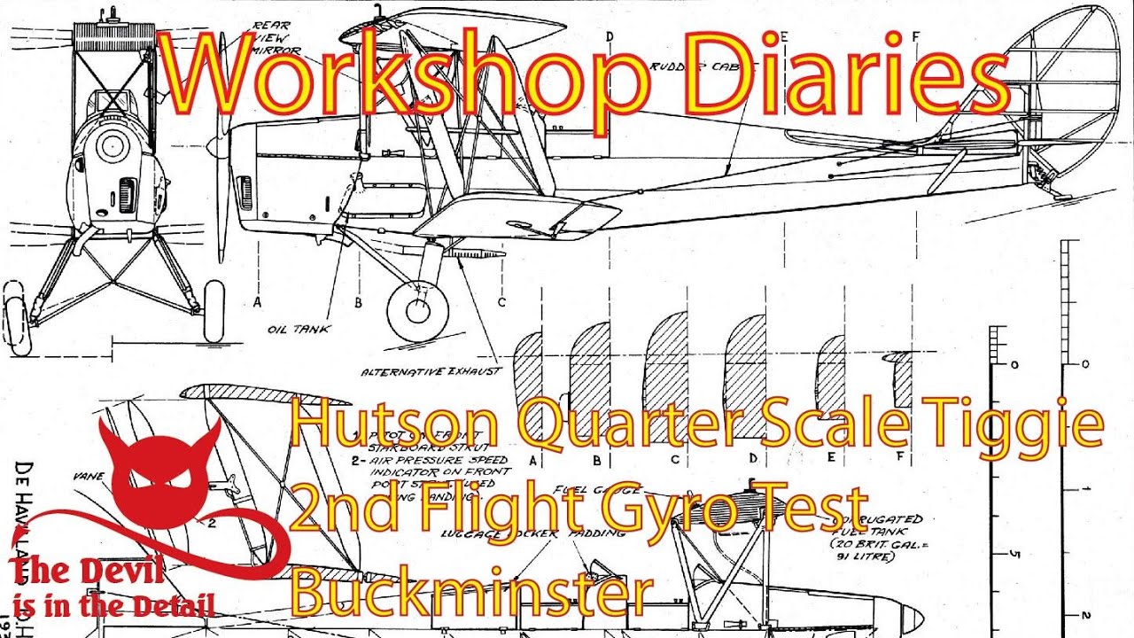 Quarter Scale Hutson Tiger Moth second flight