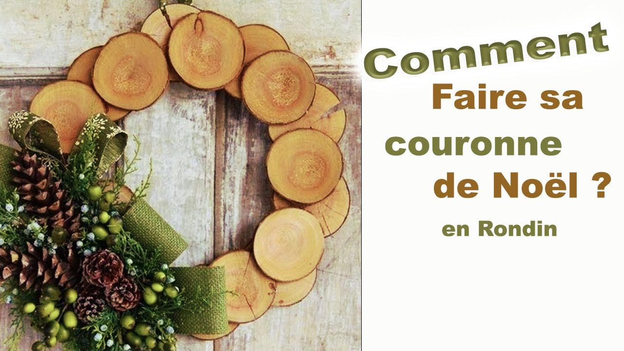 🌲 Comment Faire sa couronne de noël en rondin de bois facilement ? 🌲 (base de la couronne)