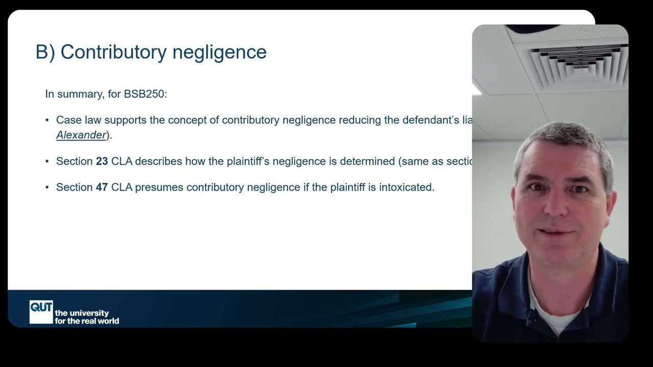 Module 8.4: Contributory Negligence Explained