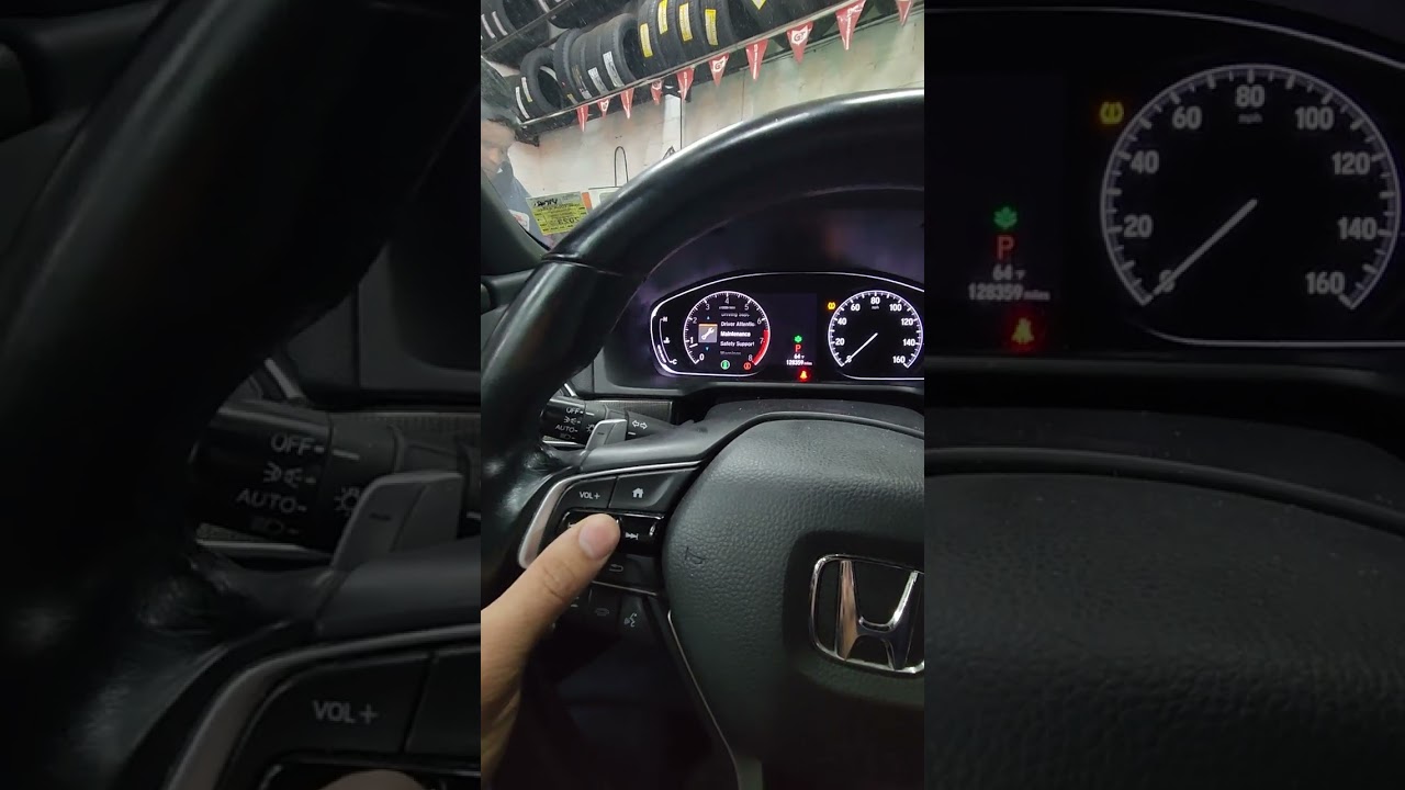 Honda Accord 2018+ Сброс срока службы масла